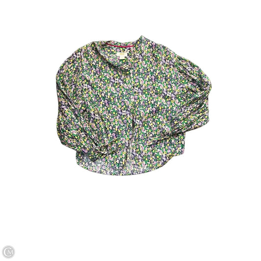 Blouse Long Sleeve By Maeve In Floral Print, Size: S