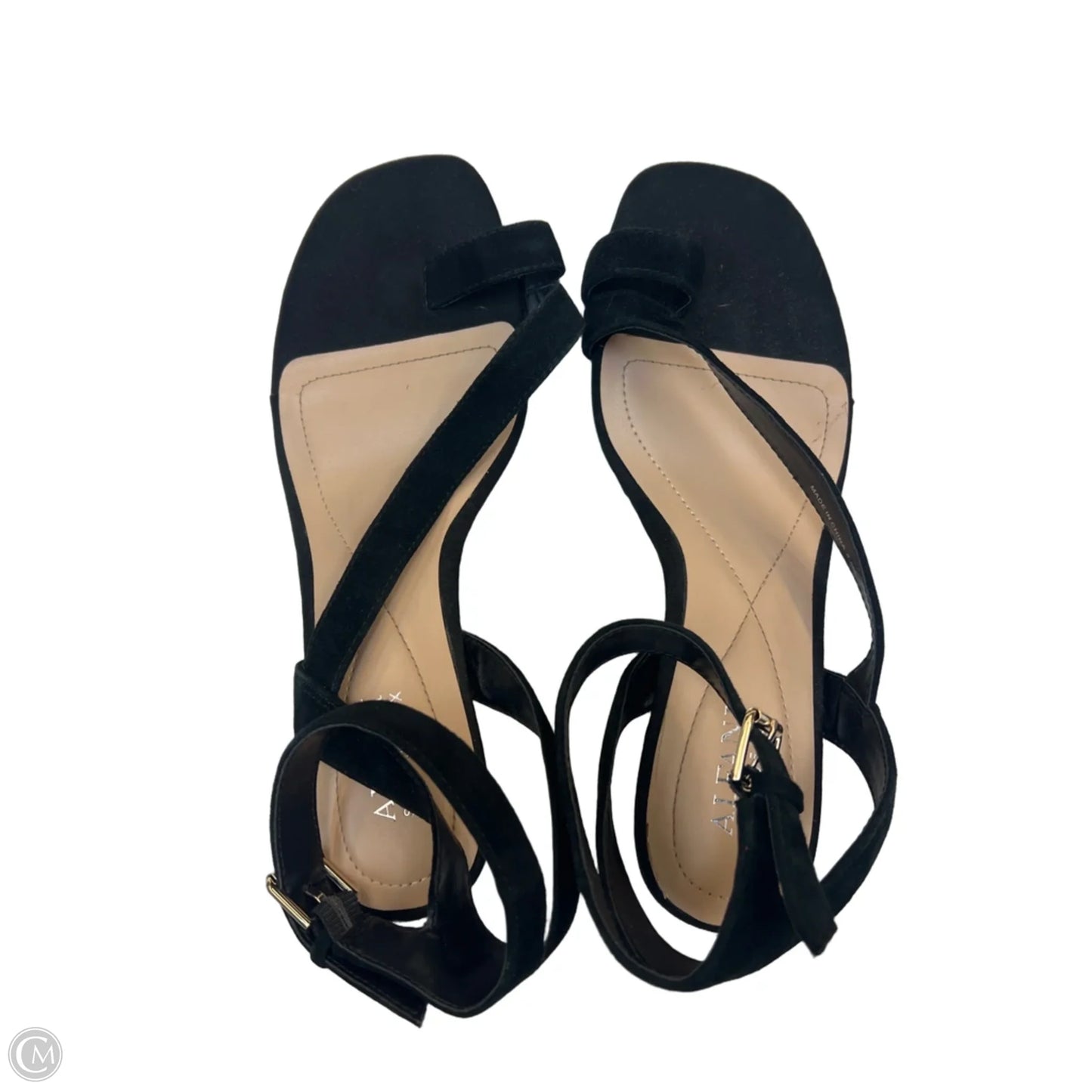 Sandals Heels Block By Alfani In Black, Size: 8.5