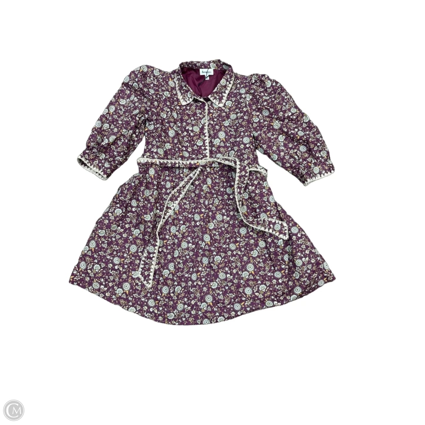 Dress Casual Midi By &merci In Purple, Size: M