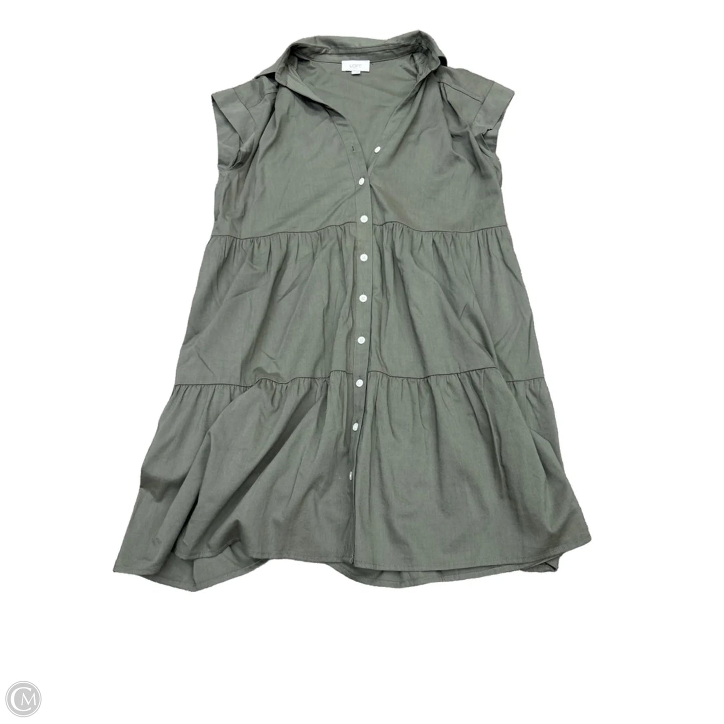 Dress Casual Short By Loft In Green, Size: M