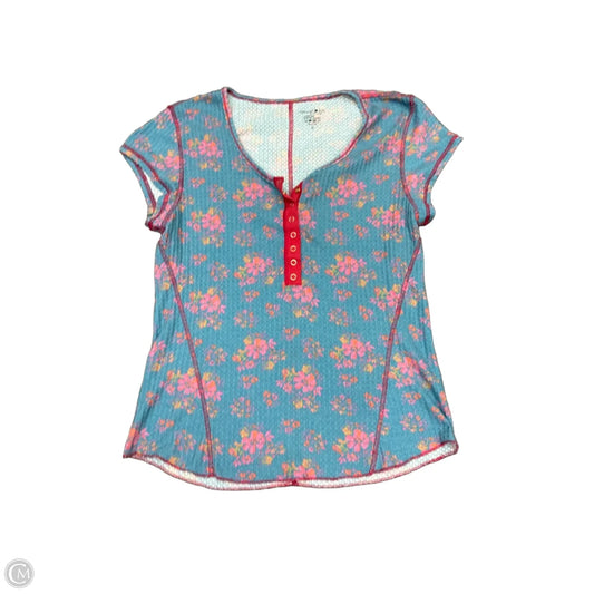 Top Short Sleeve By Natural Life In Blue, Size: L