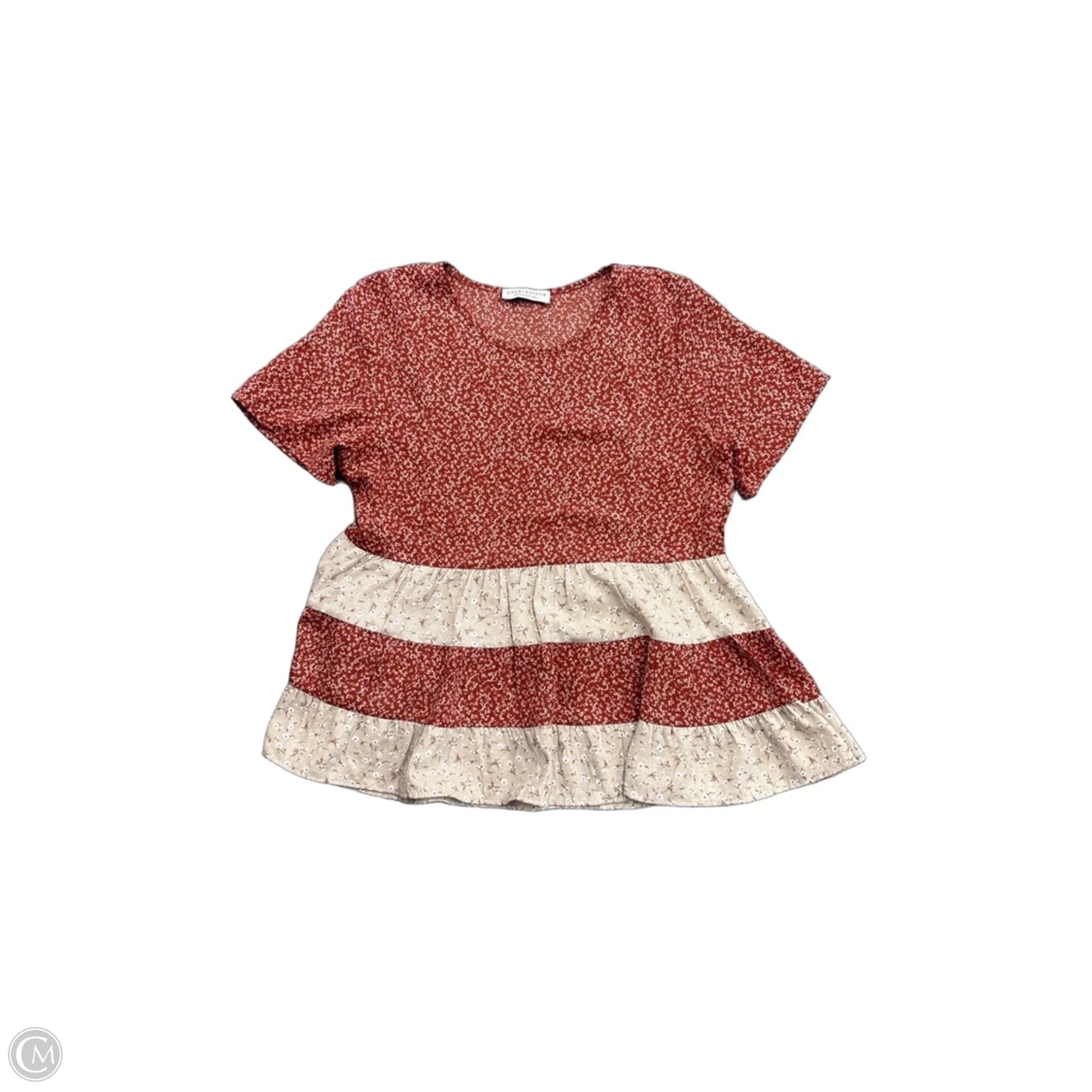 Top Short Sleeve By Paper Crane In Orange, Size: S