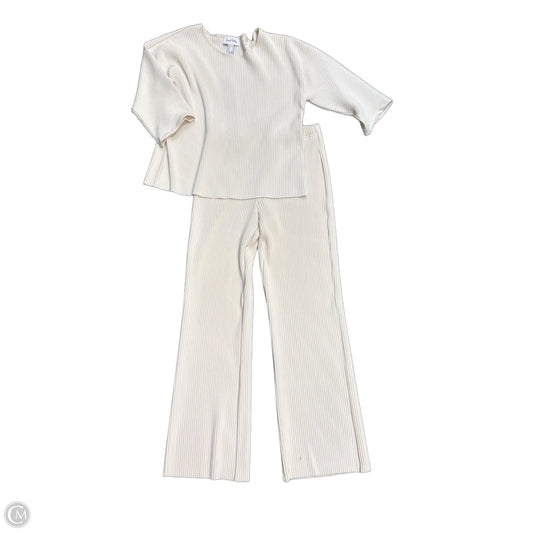 Pants Set 2pc By Joseph Ribkoff In Cream, Size: 10