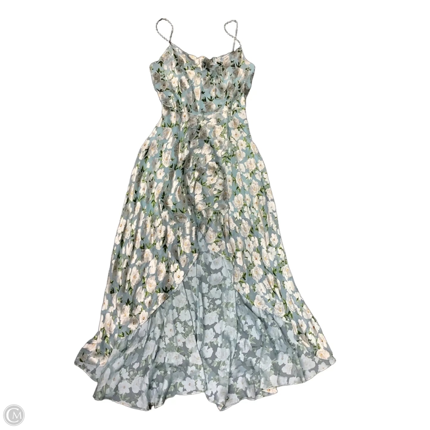 Dress Designer By Alice + Olivia In Blue & Cream, Size: 14