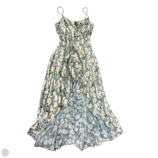 Dress Designer By Alice + Olivia In Blue & Cream, Size: 14