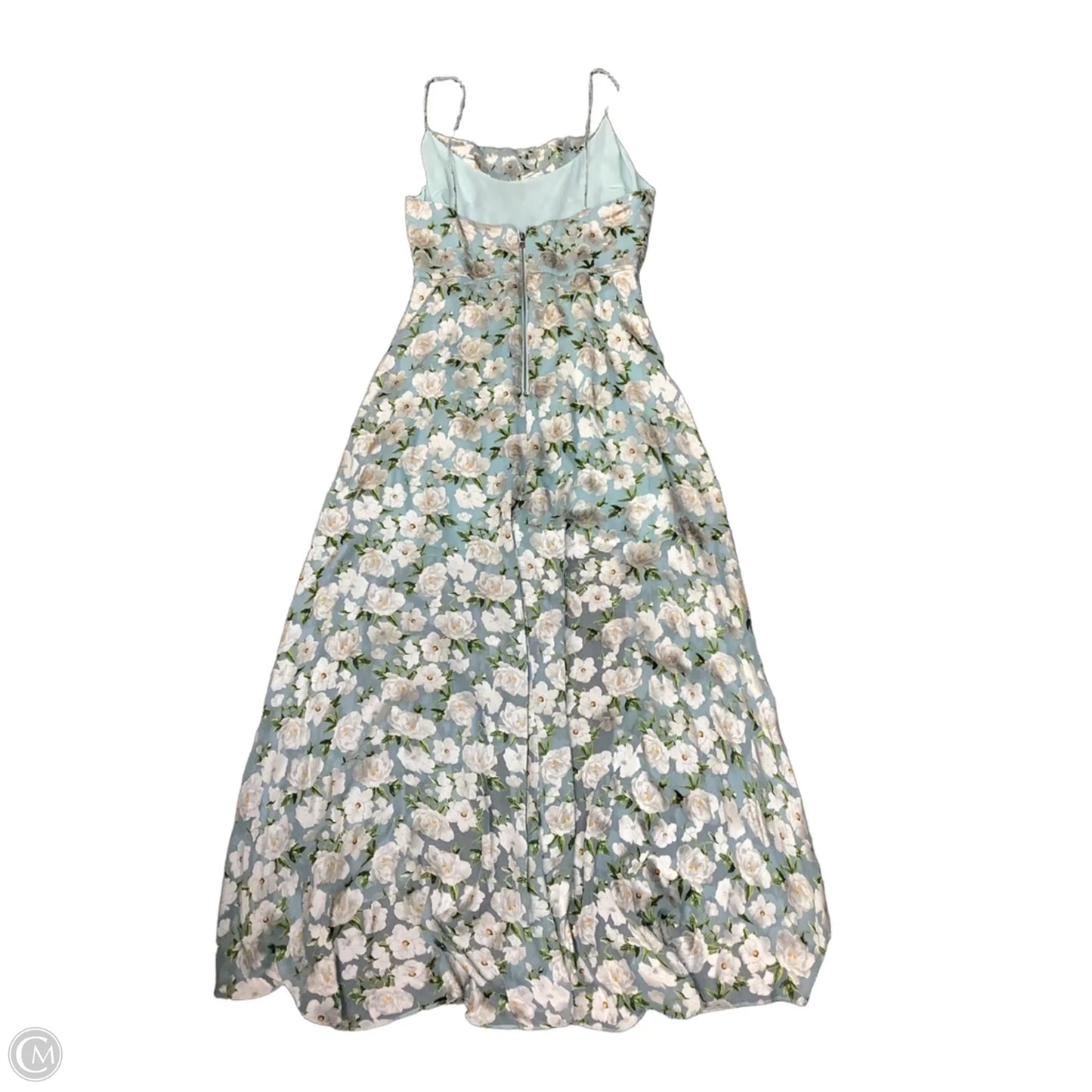 Dress Designer By Alice + Olivia In Blue & Cream, Size: 14