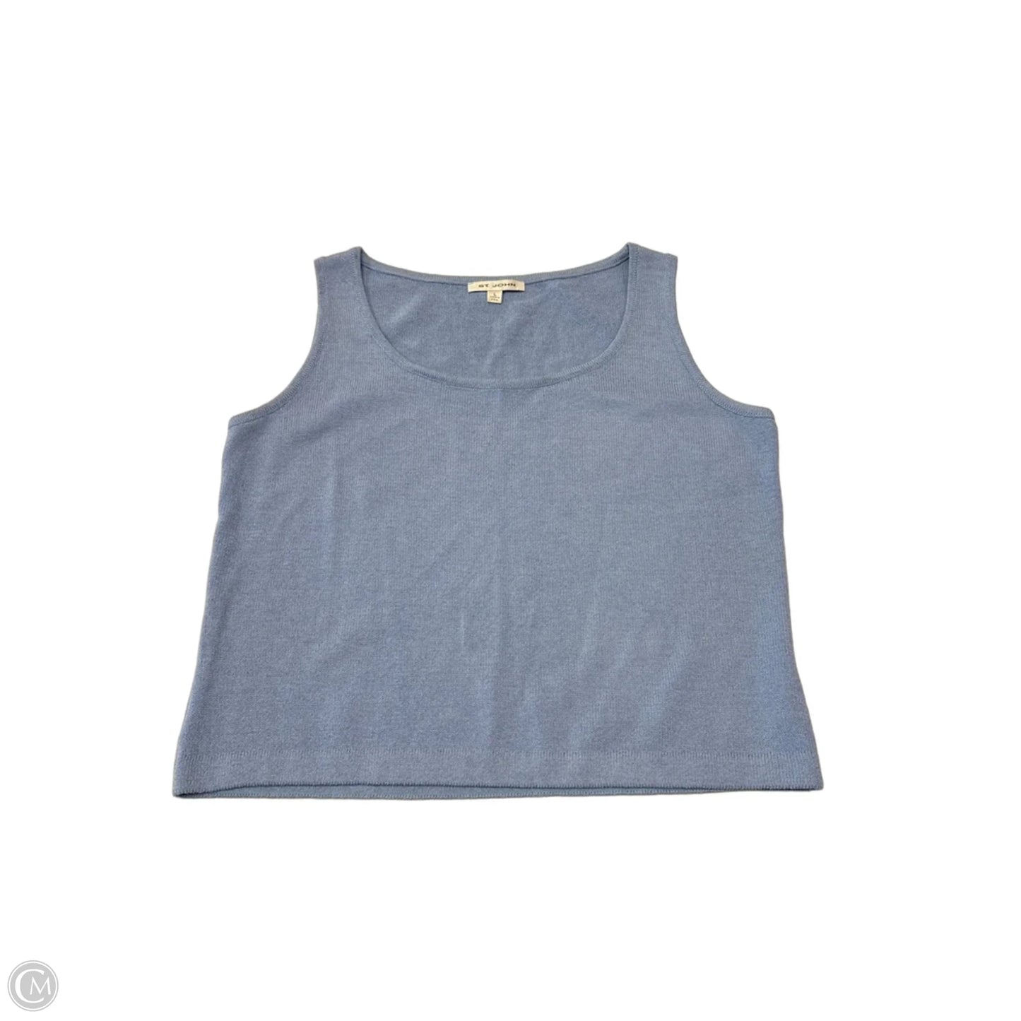 Top Sleeveless By St. John In Blue, Size: L