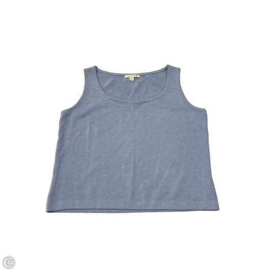 Top Sleeveless By St. John In Blue, Size: L