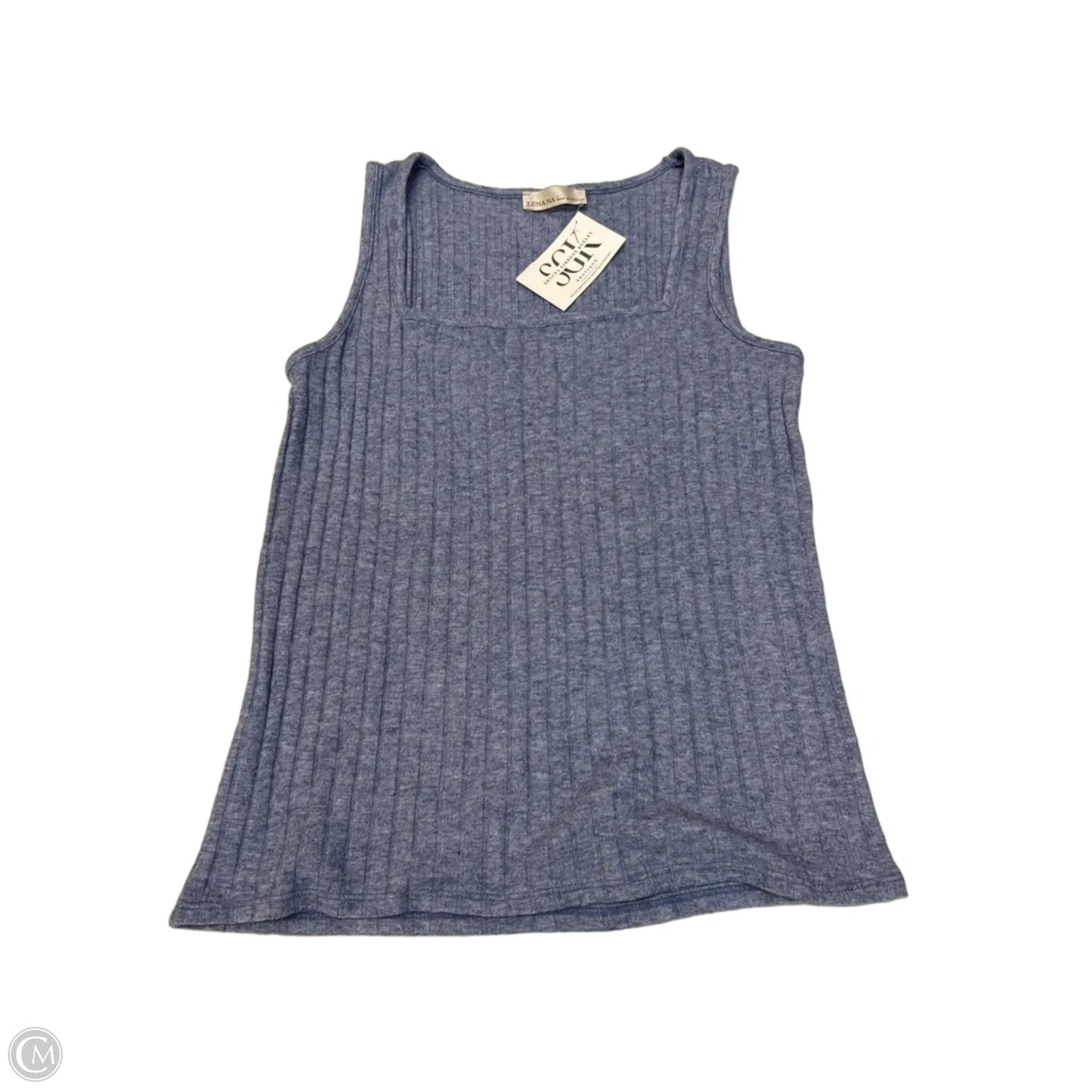 Top Sleeveless Basic By Zenana In Blue, Size: L
