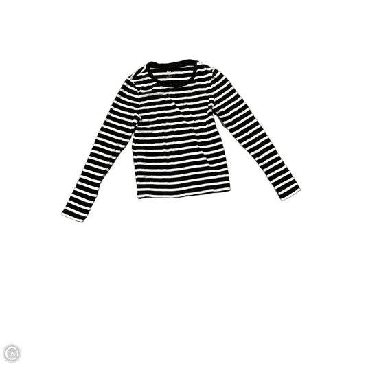 Top Long Sleeve By Gap In Striped Pattern, Size: M