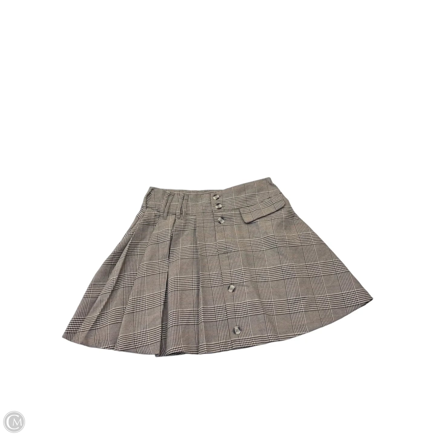 Skirt Mini & Short By Cmf In Plaid Pattern, Size: S