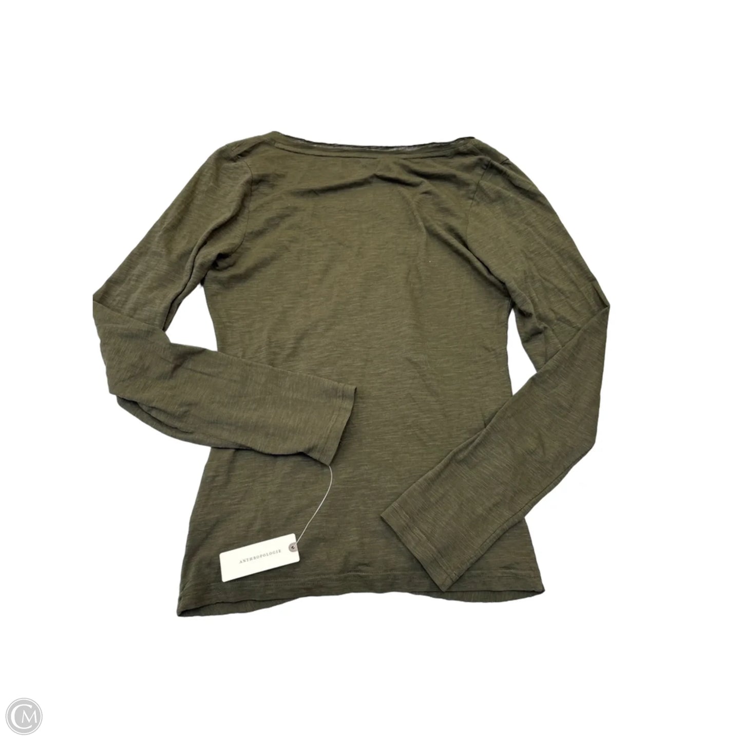 Top Long Sleeve Basic By Pilcro In Green, Size: M