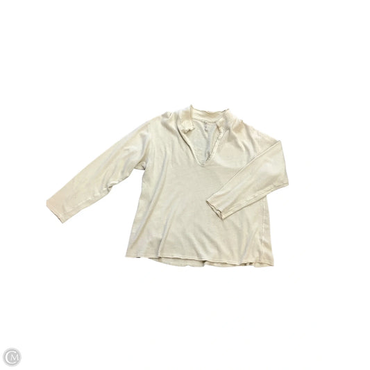 Top Long Sleeve By Cma In Tan, Size: Osfm