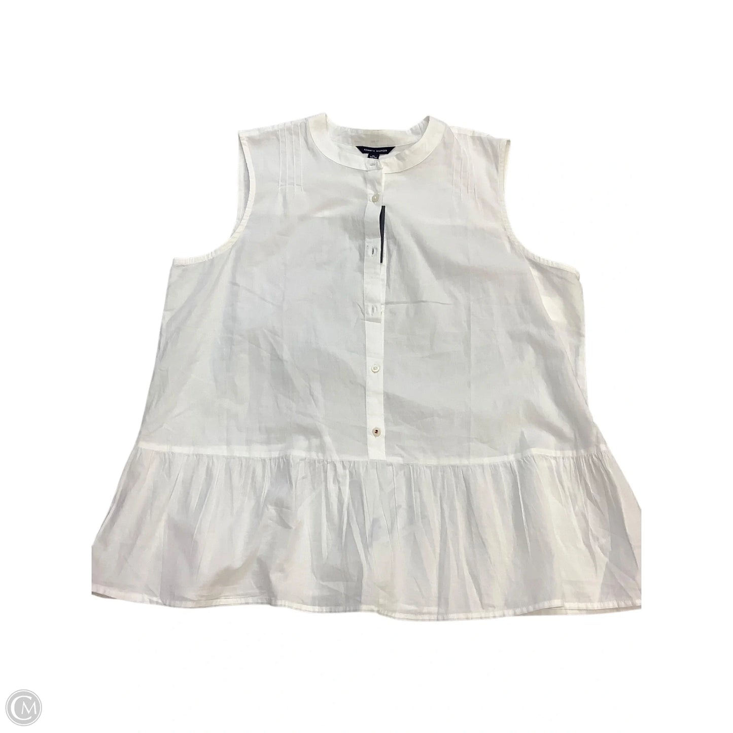 Top Sleeveless Basic By Tommy Hilfiger In White, Size: Xl