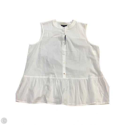 Top Sleeveless Basic By Tommy Hilfiger In White, Size: Xl