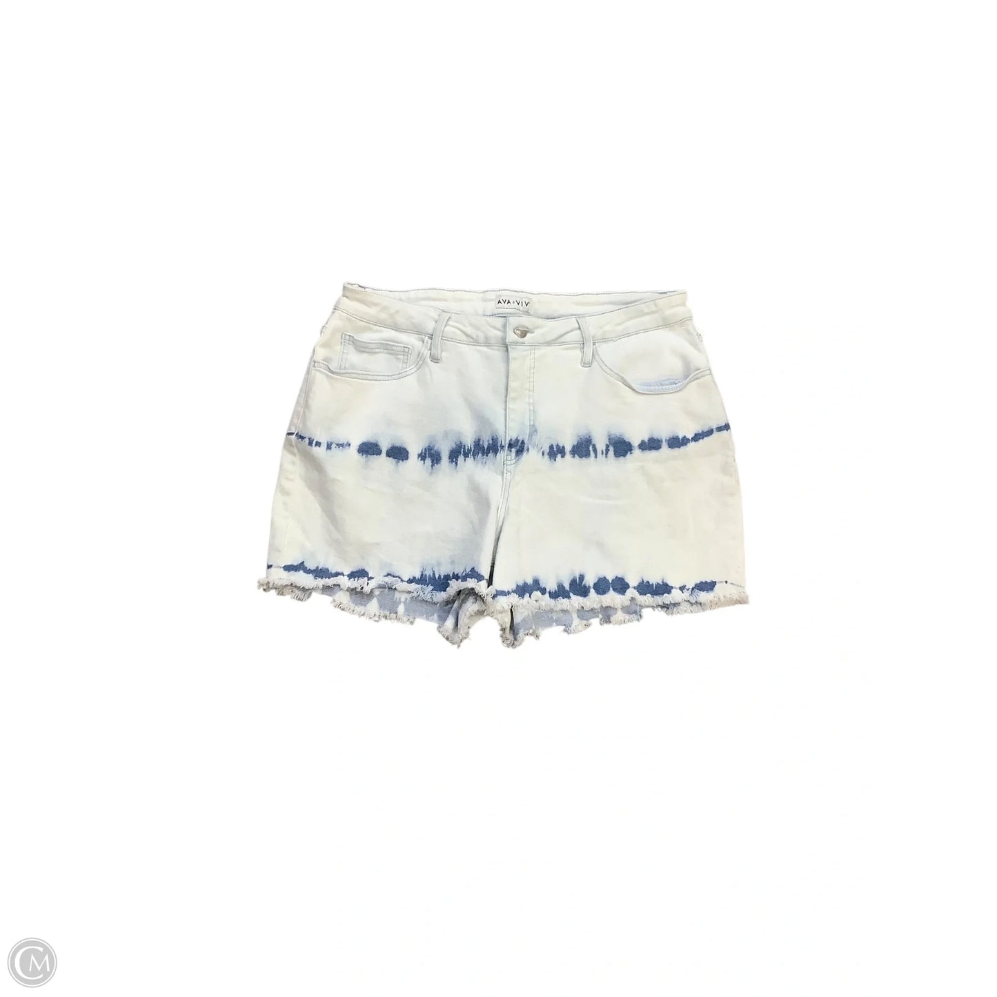 Shorts By Ava & Viv In Blue Denim, Size: 16W