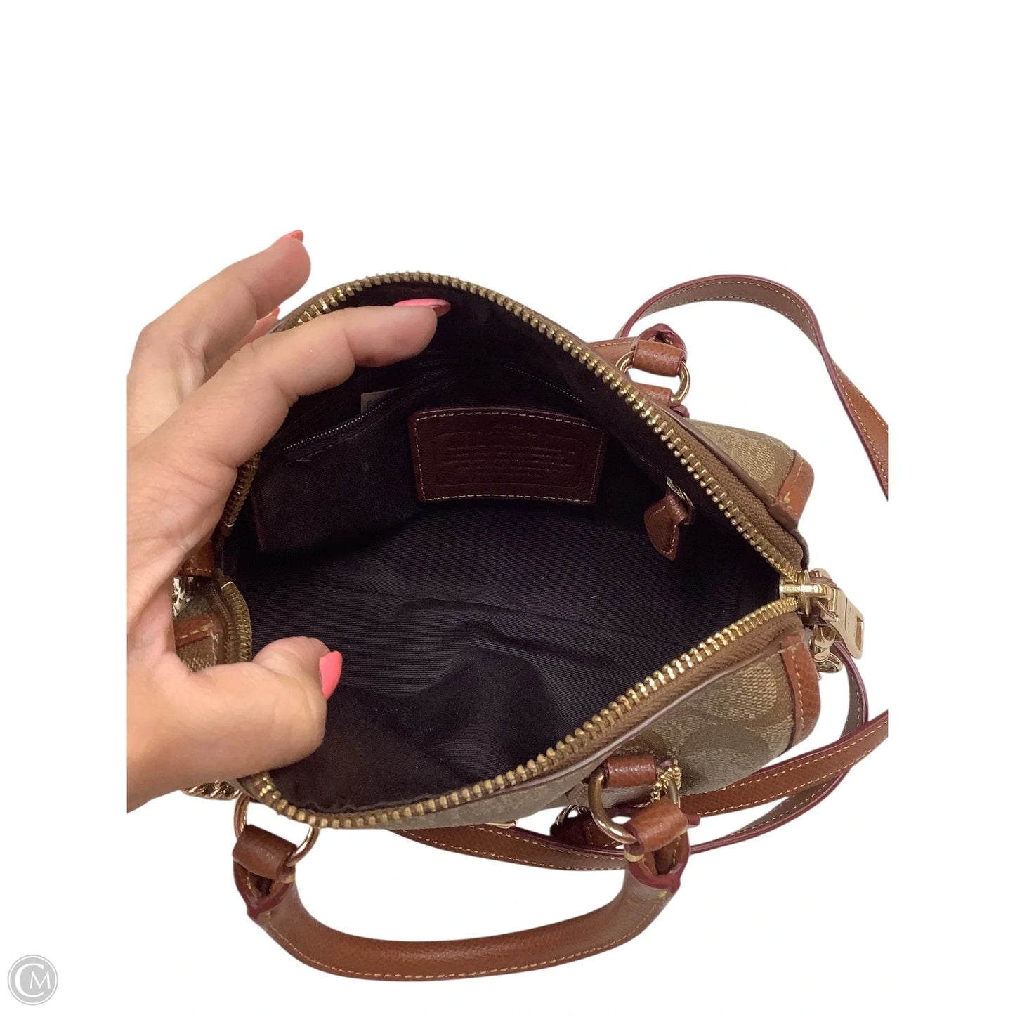 Crossbody Designer By Coach, Size: Small