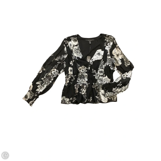 Blouse Long Sleeve By White House Black Market In Black, Size: S