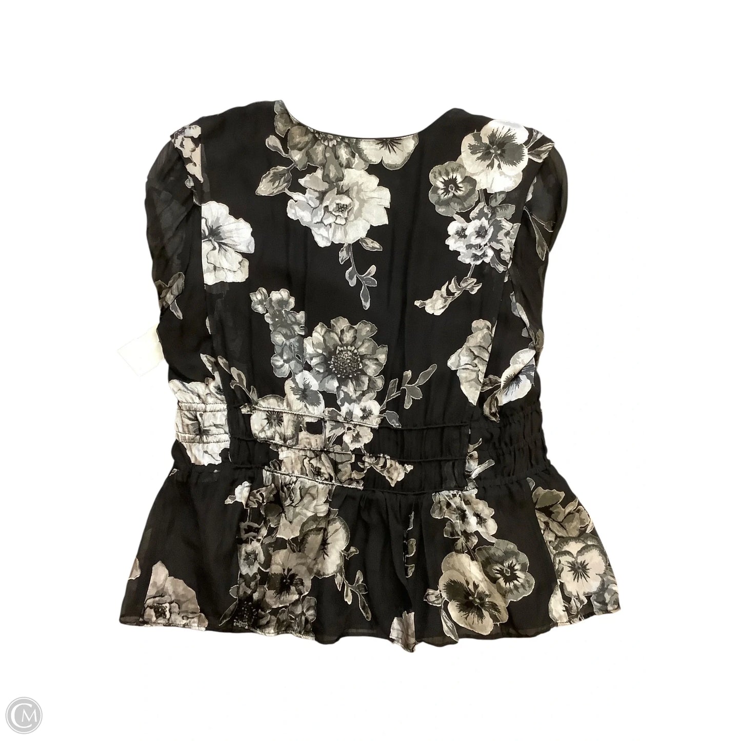 Blouse Long Sleeve By White House Black Market In Black, Size: S