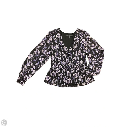 Blouse Long Sleeve By White House Black Market In Purple, Size: S