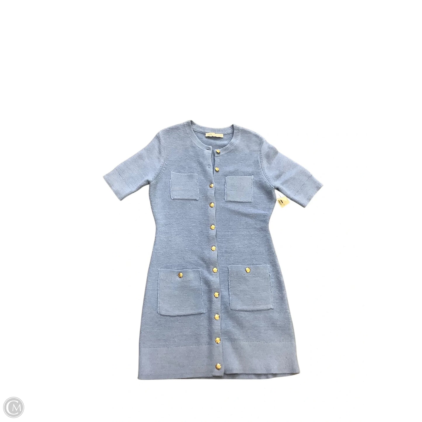 Dress Sweater By Zara In Blue, Size: M