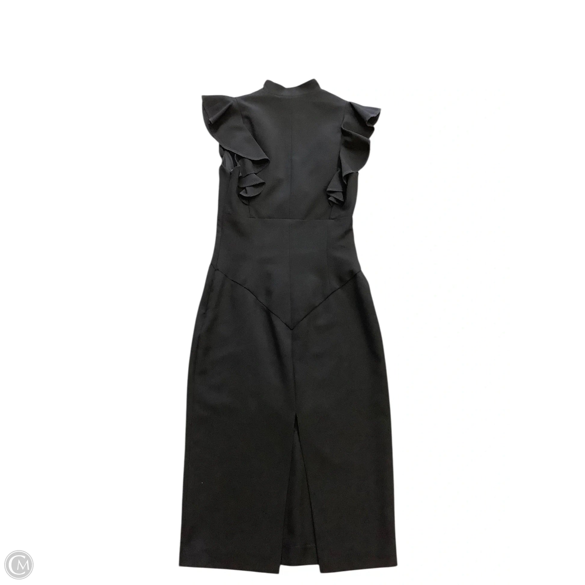black halo midi dress Black Halo Vivi Midi Dress in Black