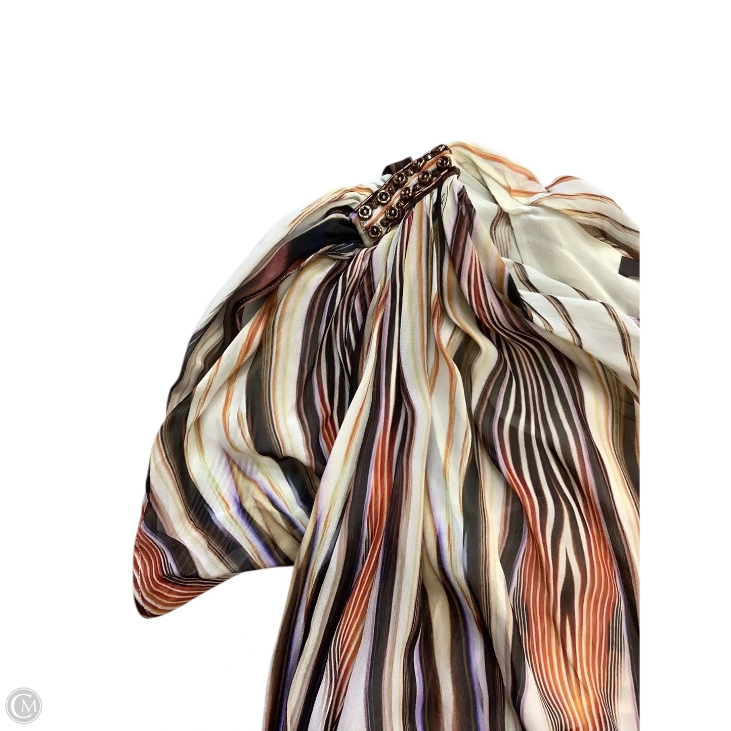 Top Sleeveless Designer By Roberto Cavalli In Brown, Size: S