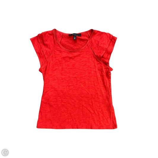 Top Short Sleeve Basic By White House Black Market In Red, Size: S