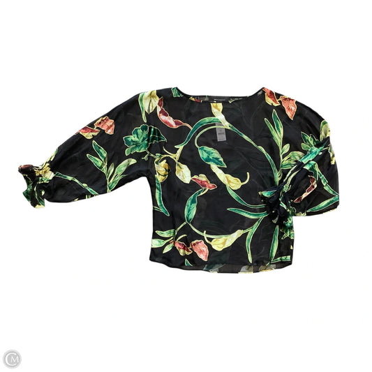 Blouse Long Sleeve By White House Black Market In Black, Size: Xs