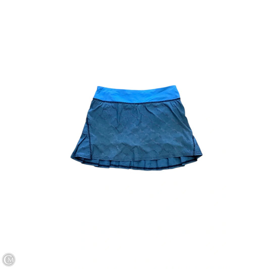 Athletic Skort By Lululemon In Blue, Size: M (no size tag)