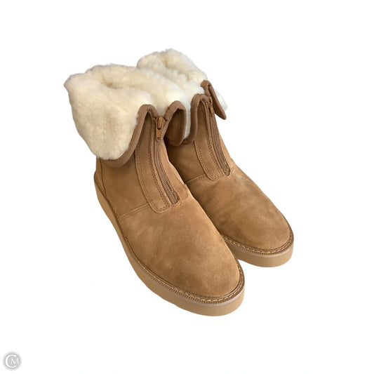 Boots Ankle Flats By Cmb In Tan, Size: 12
