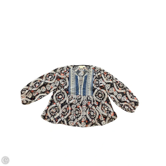 Blouse Long Sleeve By Sachin & Babi In Blue, Size: M