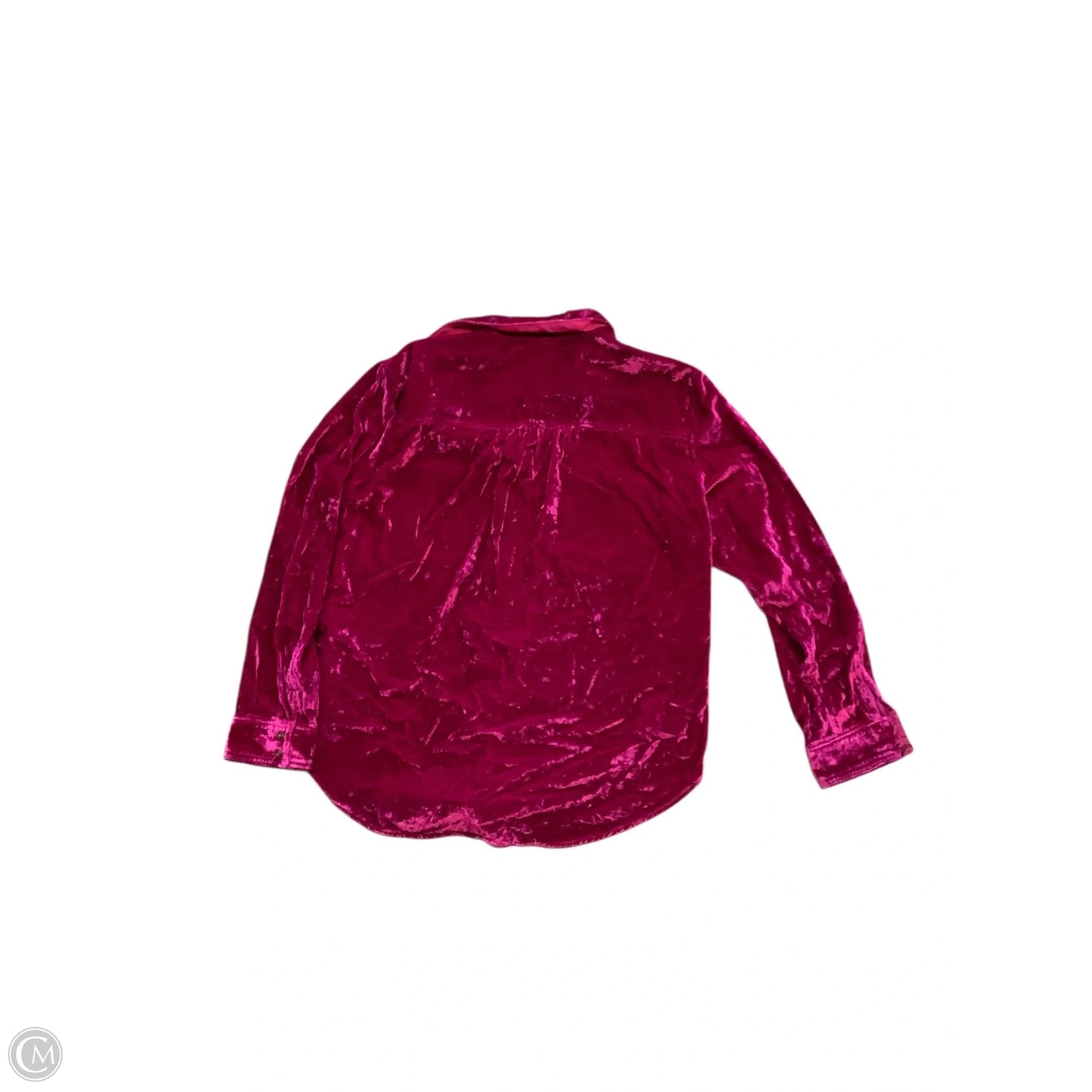 Blouse Long Sleeve By Pilcro In Pink, Size: M