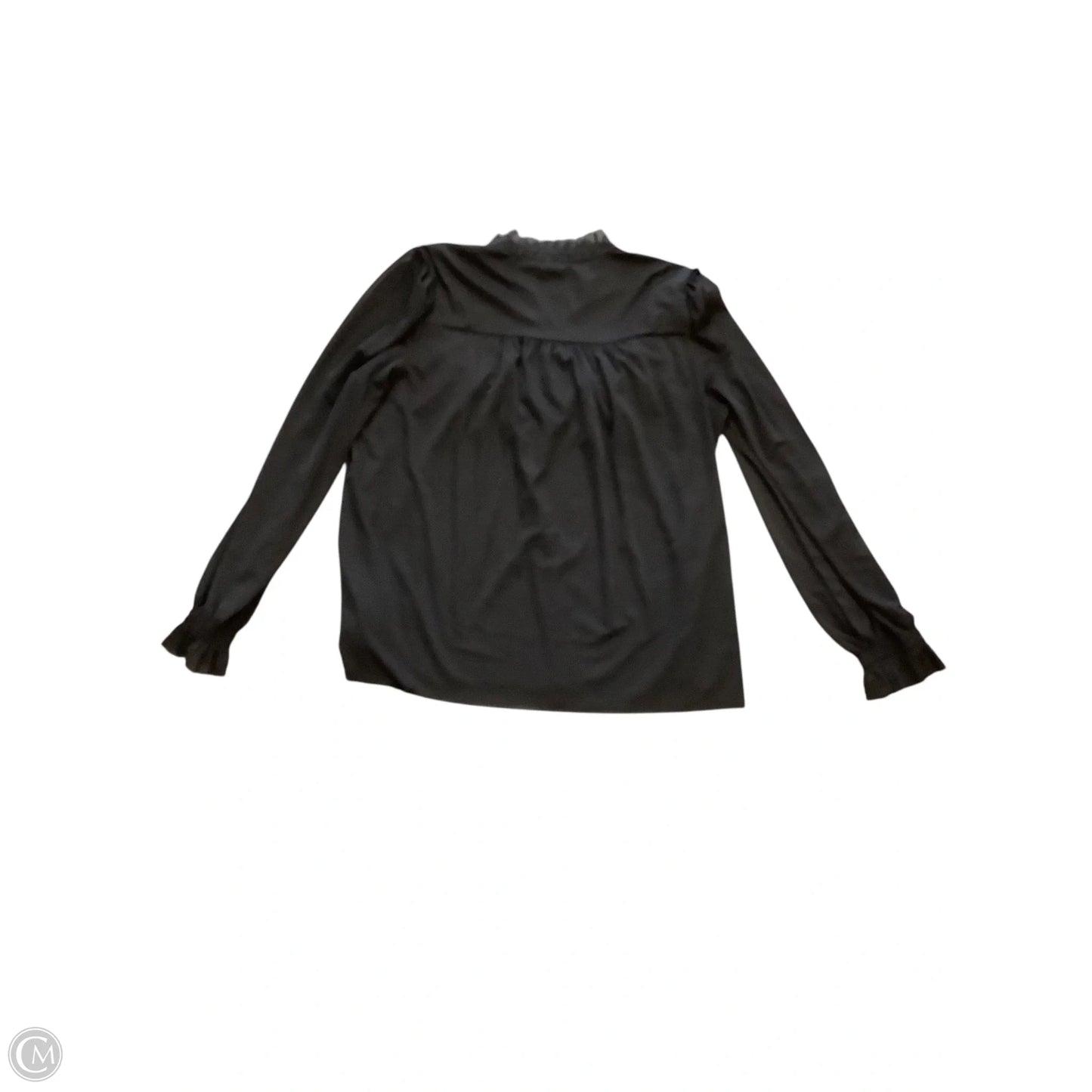 Blouse Long Sleeve By Anthropologie In Black, Size: M