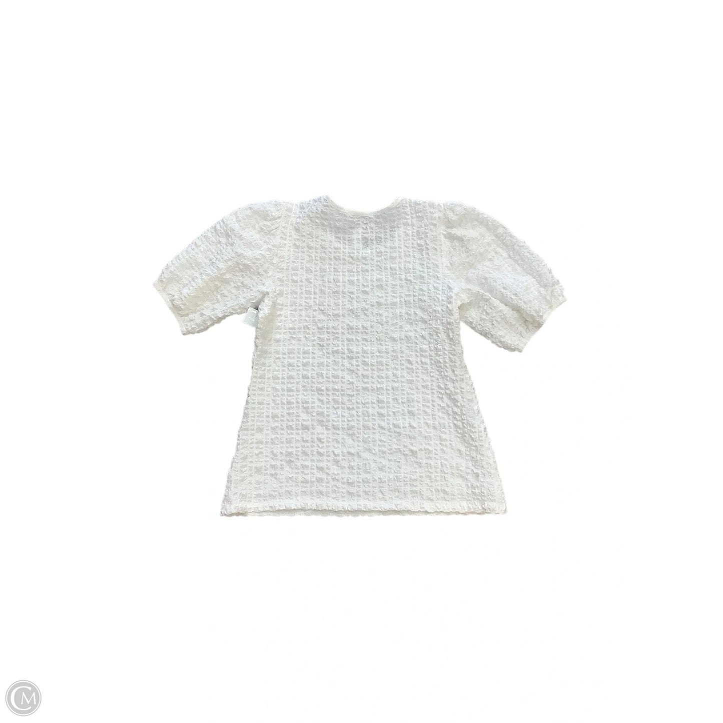 Top Short Sleeve By Joseph Ribkoff In White, Size: 10