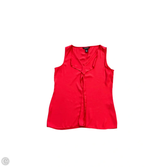 Top Sleeveless Basic By White House Black Market In Red, Size: S