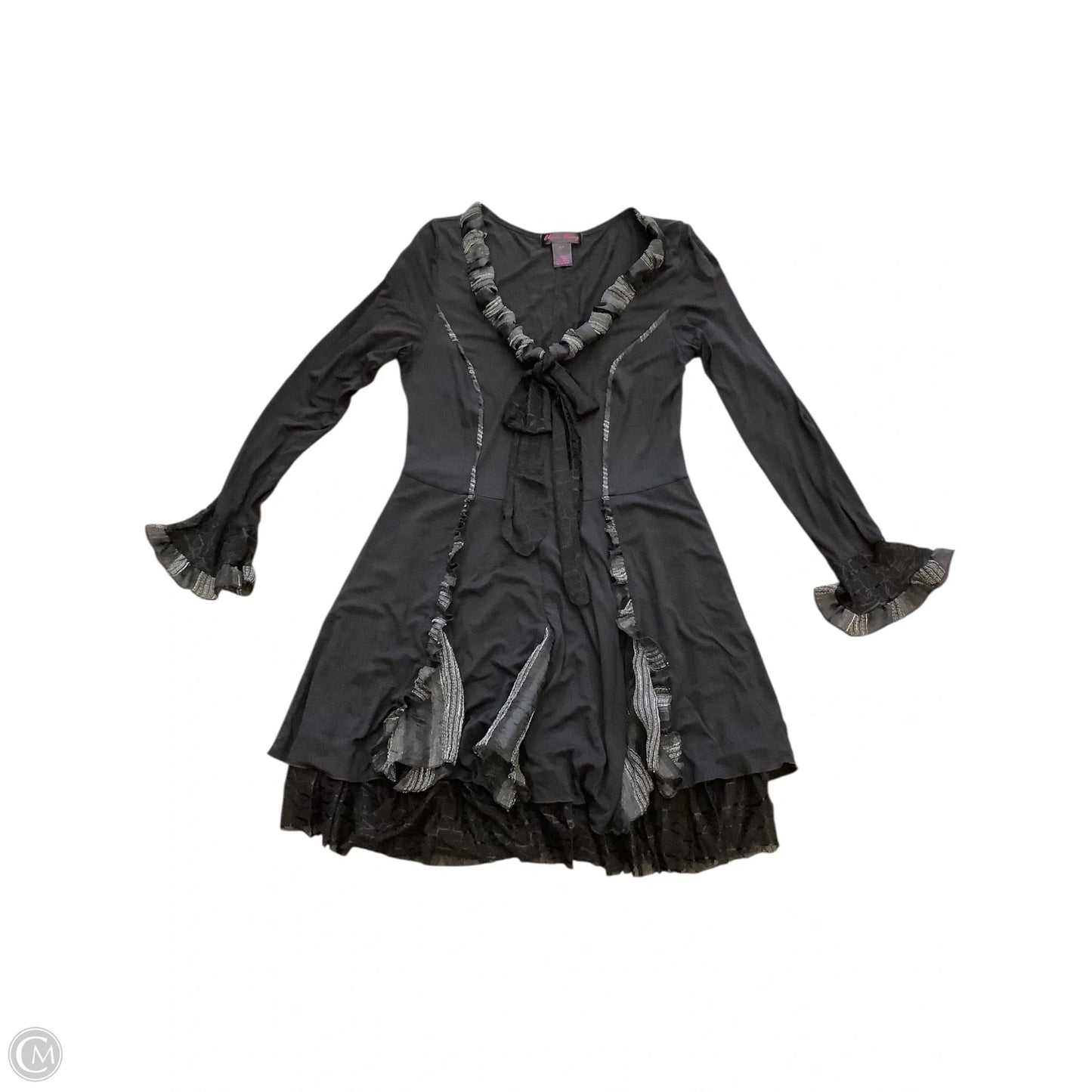 Tunic Long Sleeve By Cmb In Black, Size: S