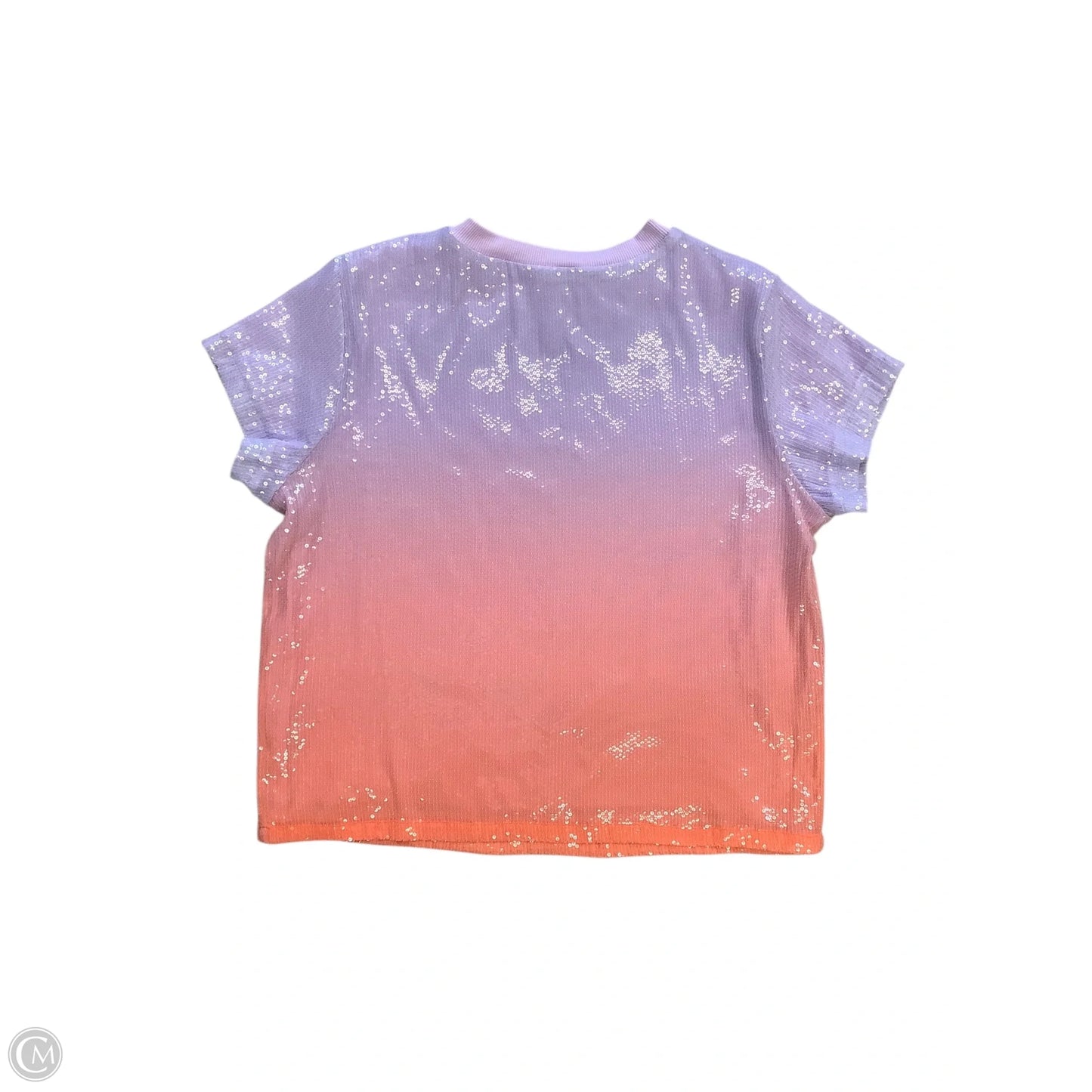 Blouse Short Sleeve By Elliott Lauren In Purple, Size: S