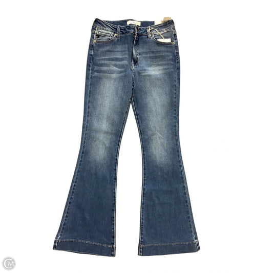 Jeans Boot Cut By Kancan In Blue Denim, Size: 14(13/30)
