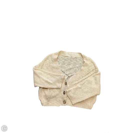 Sweater Cardigan By Natural Life In Cream, Size: M