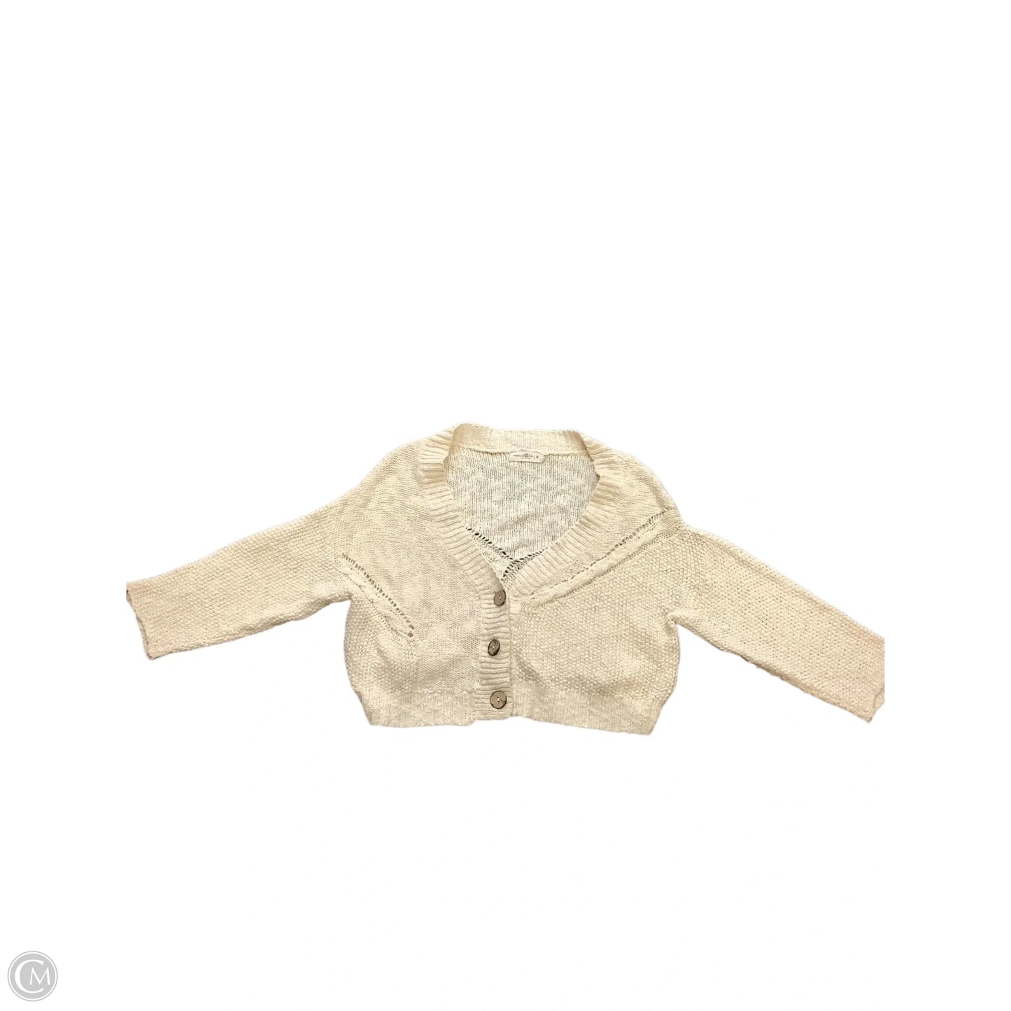 Sweater Cardigan By Natural Life In Cream, Size: M
