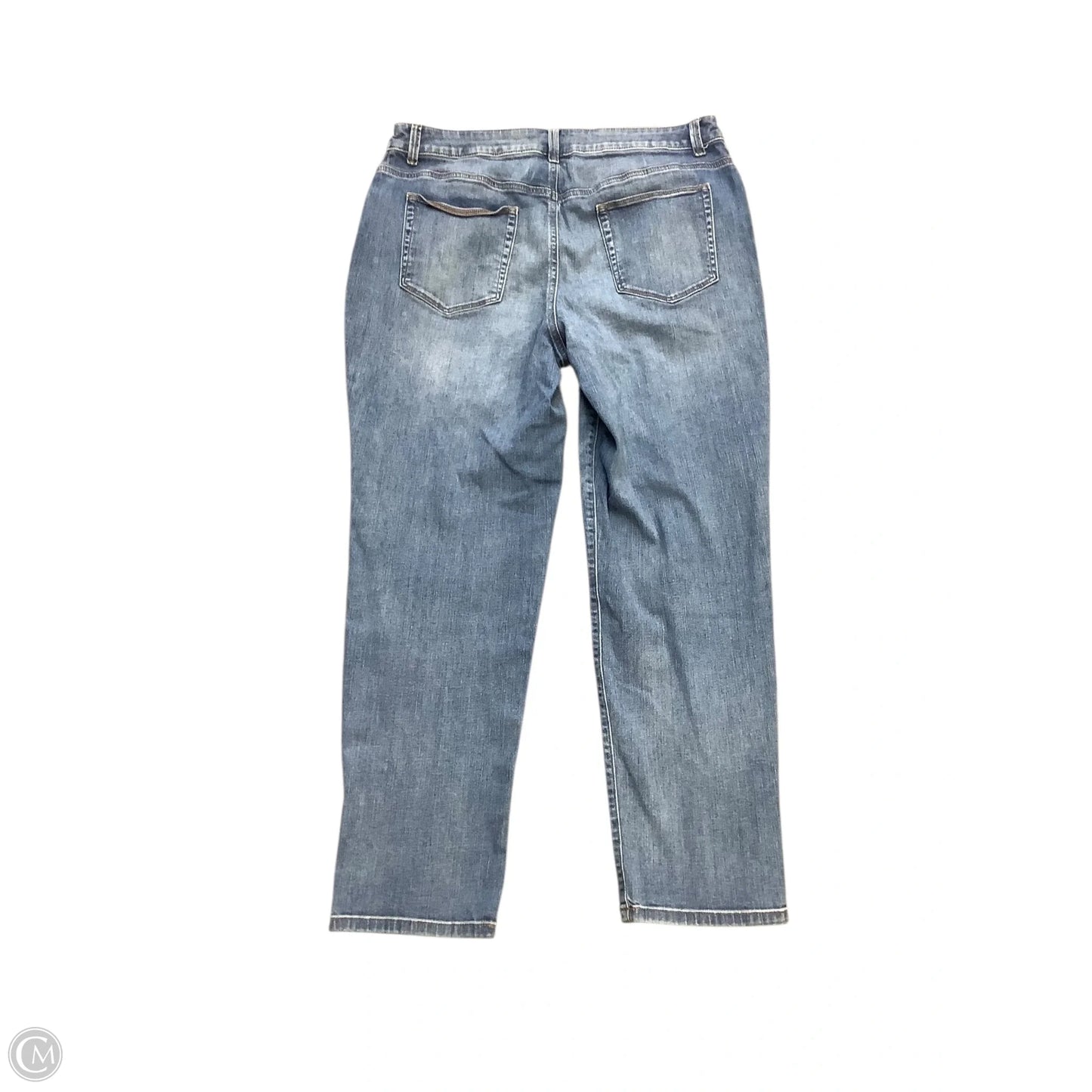 Jeans Boyfriend By Chicos In Blue Denim, Size: 14