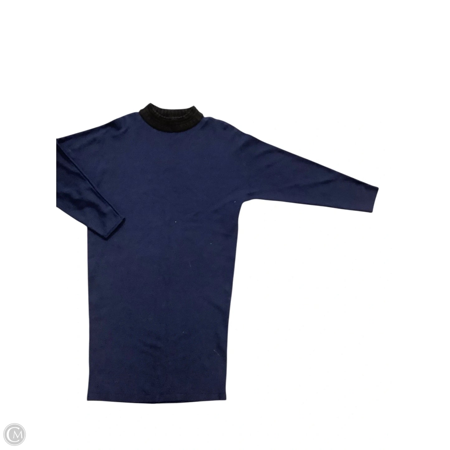 Dress Sweater By Cmb In Navy, Size: S