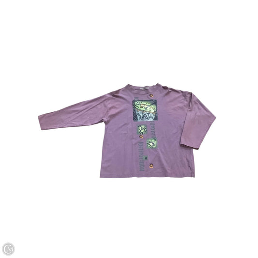 Tunic Long Sleeve By Cma In Purple, Size: S