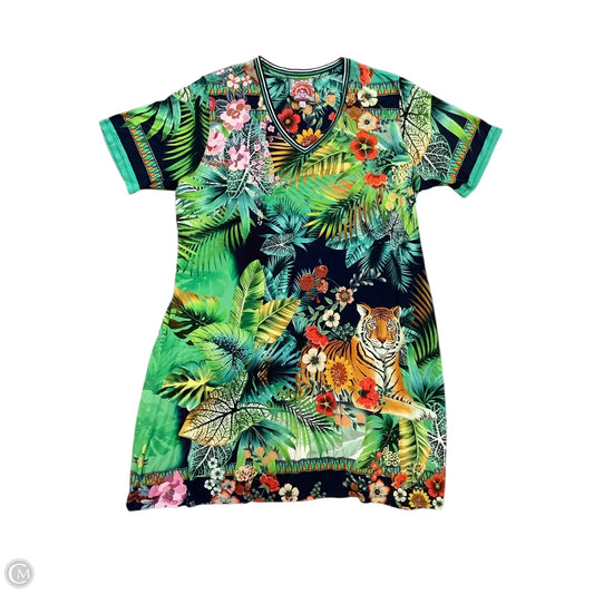 Dress Casual Short By Johnny Was In Green, Size: Xxl