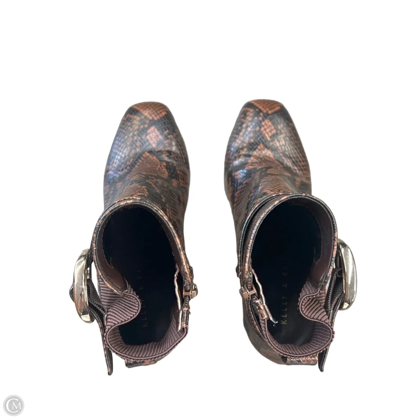 Boots Ankle Heels By Kelly And Katie In Brown, Size: 8