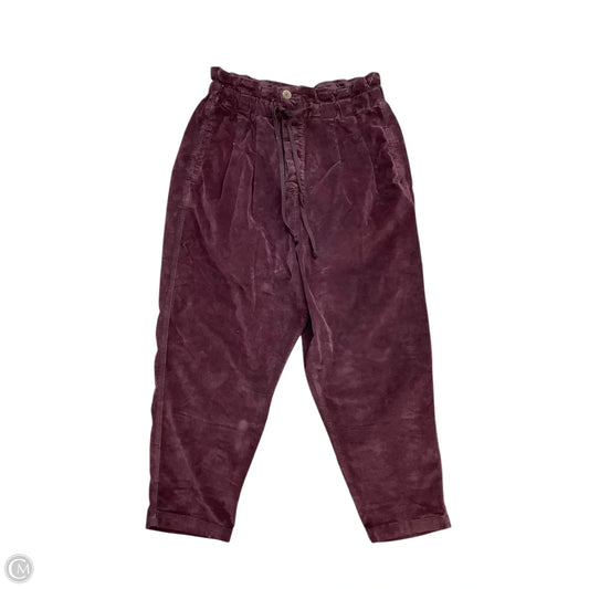 Pants Corduroy By Free People In Purple, Size: L