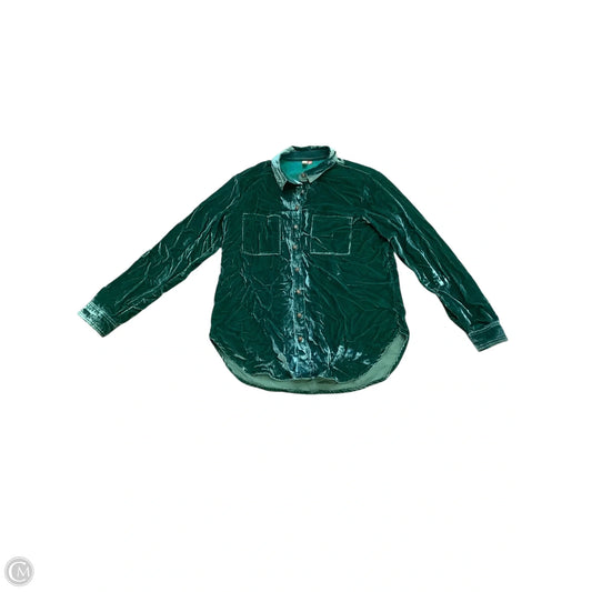 Top Long Sleeve By Pilcro In Green, Size: S