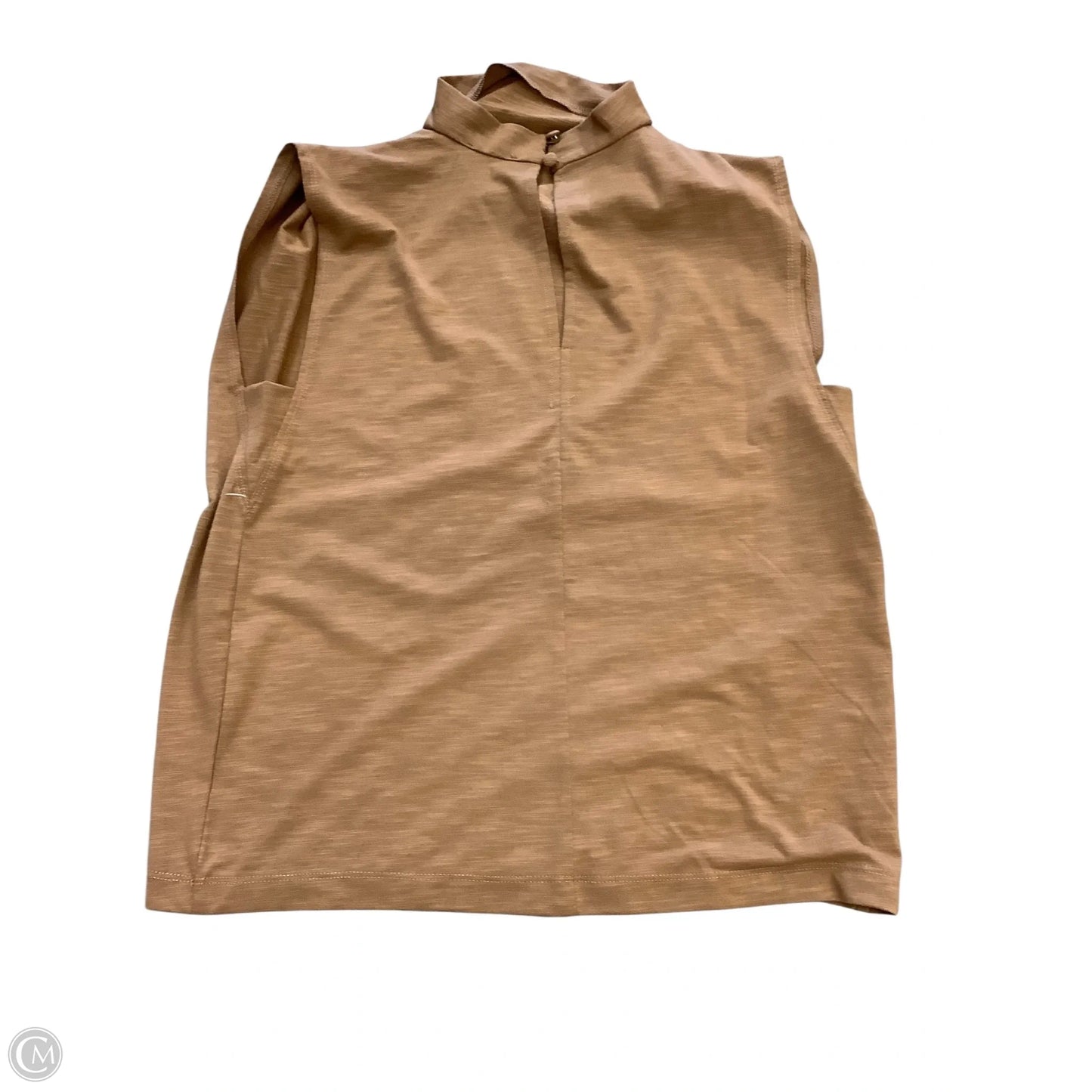 Top Sleeveless By Evereve In Brown, Size: S