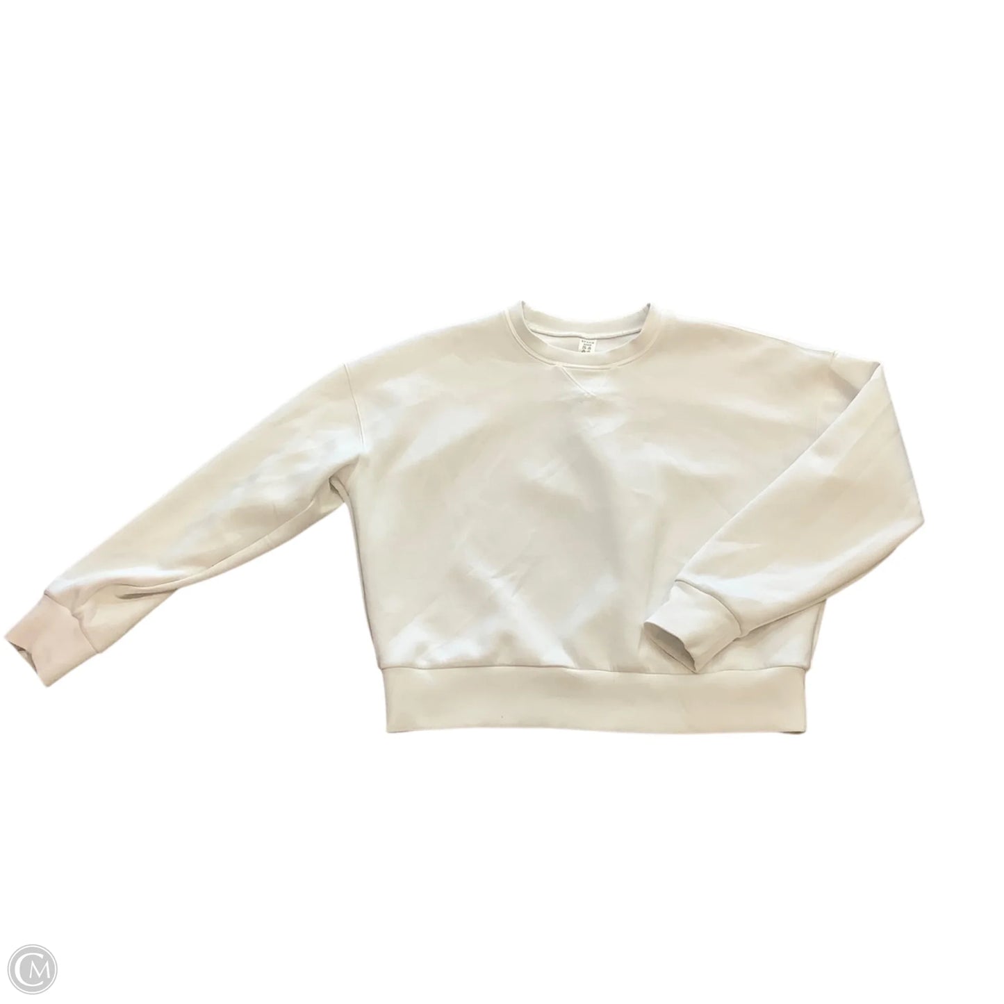 Sweatshirt Crewneck By Spanx In Cream, Size: S